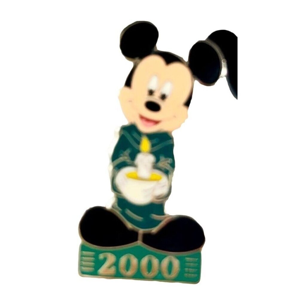 Disney Mickey Mouse Trading Pin Monk 2000 Candle Brooch Lapel Pin Jewelry Badge